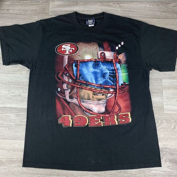 RARE VTG NFL San Francisco 49ers 90s 1996 Nutmeg Lee Sport USA T-Shirt Mens XL - Picture 2 of 11
